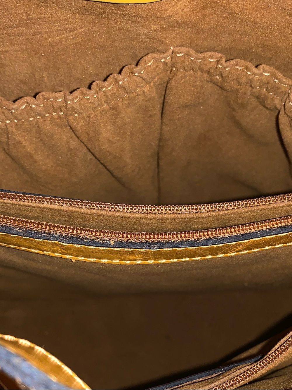 Patricia Nash octavia leather embroidered bucket bag in rare Sunset - Picture 5 of 7